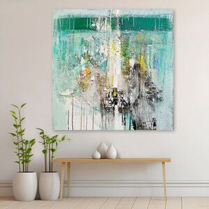 Imagine Tablou decorativ, DEV10702-140140, Cadru: 100% LEMN (Grosime: 3-4 cm), Multicolor