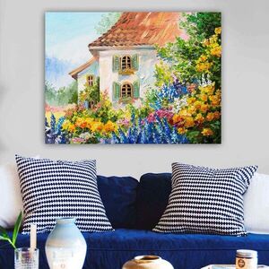 Imagine Tablou decorativ, 410266006_70100, Rama din lemn (grosime 3 cm), Multicolor