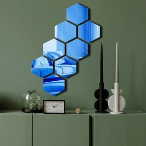Imagine Oglinda decorativa, Ozgl525, Baza din 100% EVA (Grosime: 10 mm), Albastru