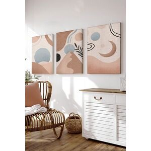 Imagine Set 3 tablouri decorative, 3Cnvs1, 50 x 70 cm, 3 piese, Multicolor