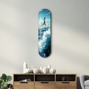 Imagine Tablou decorativ, Sea Gull and Ocean, Dimensiune: 20 x 80 cm, Multicolor