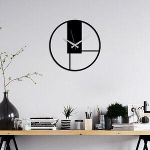 Imagine Ceas de perete, Fora, Dimensiune: 49 x 49 cm, Negru