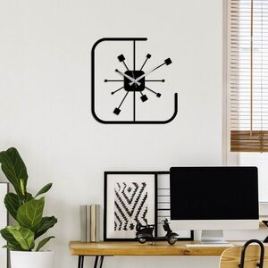 Imagine Ceas de perete, Square, Dimensiune: 49 x 49 cm, Negru