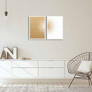 Imagine Set 2 tablouri decorative, 2PBCT-01, Cadru: 100% PVC (grosime: 22 mm), Multicolor