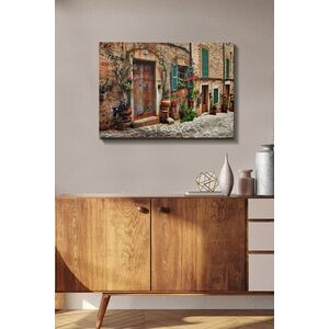 Imagine Tablou decorativ, Kanvas Tablo (50 x 70), Rama din lemn (grosime 3 cm), Multicolor