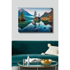 Imagine Tablou decorativ, Kanvas Tablo (70 x 100), Rama din lemn (grosime 3 cm), Multicolor
