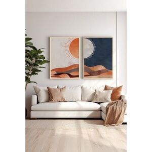 Imagine Set 2 tablouri decorative, Ersy2Lımodel22-Ahsap, MDF, Multicolor