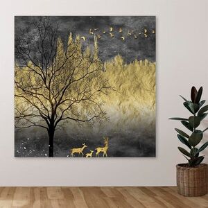 Imagine Tablou decorativ, DEV10709-140140, Cadru: 100% LEMN (Grosime: 3-4 cm), Multicolor