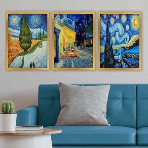 Imagine Set 3 tablouri decorative, 3AC_UN78512_3545, Polistiren, Multicolor