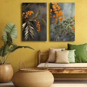 Imagine Set 3 tablouri decorative, 2p4570softc-003, Lemn, Multicolor