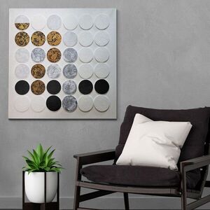 Imagine Tablou decorativ, 3D8970, Rama din lemn (grosime 3 cm), Multicolor