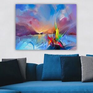 Imagine Tablou decorativ, 1054276691_70100, Rama din lemn (grosime 3 cm), Multicolor