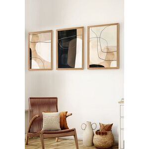 Imagine Set 3 tablouri decorative, Myk3014-1, Placă: 100% MDF , Multicolor