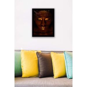 Imagine Tablou decorativ, SC0265, Rama din lemn (grosime 3 cm), Multicolor