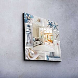 Imagine Oglinda decorativa, MA-033, Cadru din lemn de pin (grosime: 27 mm), Multicolor
