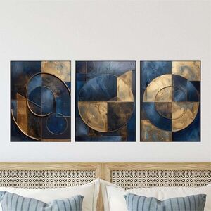 Imagine Set 3 tablouri decorative, Mdf, Imprimare digitala, Multicolor