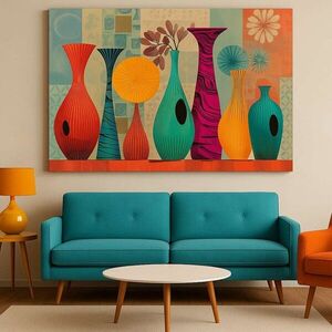 Imagine Tablou decorativ, Hm_Cnvs26-12-50x70, Cadru: 100% lemn (Grosime: 2 x 3 cm), Multicolor