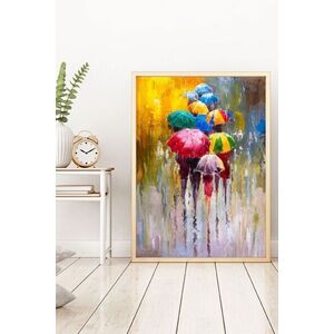 Imagine Tablou decorativ, Huhu187, Lemn masiv, Multicolor