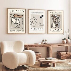 Imagine Set 3 tablouri decorative, Huhu254, Lemn masiv, Multicolor