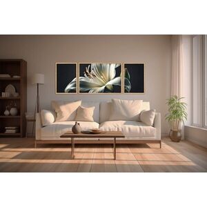 Imagine Set 3 tablouri decorative, Huhu309, Lemn masiv, Multicolor