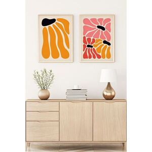 Imagine Set 2 tablouri decorative, Huhu176, Lemn masiv, Multicolor