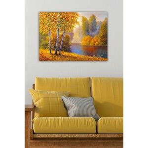 Imagine Tablou decorativ, 1411615304-5070, Rama din lemn (grosime 3 cm), Multicolor