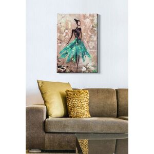 Imagine Tablou decorativ, Kanvas Tablo (50 x 70), Rama din lemn (grosime 3 cm), Multicolor