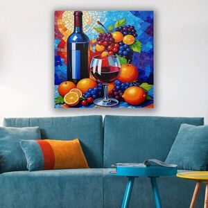 Imagine Tablou decorativ, KNV9987, Rama din lemn (grosime 3 cm), Multicolor