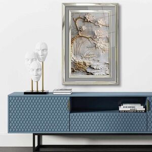 Imagine Tablou decorativ, 4363Kromgumusct, Lemn masiv, Multicolor