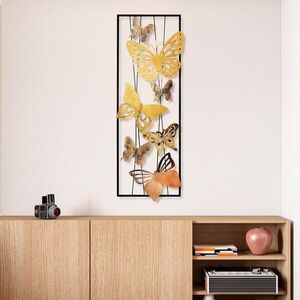 Imagine Decoratiune de perete, Kelebek 2, Dimensiuni: 32 x 90 x 4 cm, Multicolor
