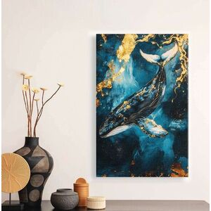 Imagine Tablou decorativ, YNS-1004-80 x 120, Lemn, Multicolor