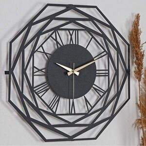 Imagine Ceas de perete, Repido, Diametru: 50 cm, Negru