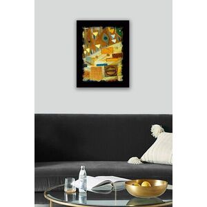Imagine Tablou decorativ, SC0139, Rama din lemn (grosime 3 cm), Multicolor