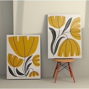 Imagine Set 2 tablouri decorative, 2KNV4317, Lemn, Multicolor