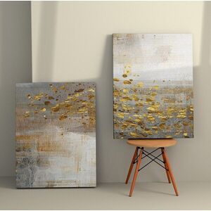 Imagine Set 2 tablouri decorative, 2KNV4302, Lemn, Multicolor