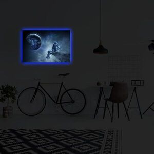 Imagine Tablou decorativ cu lumina LED, ABD-007, Dimensiune: 45 x 70 cm, Multicolor