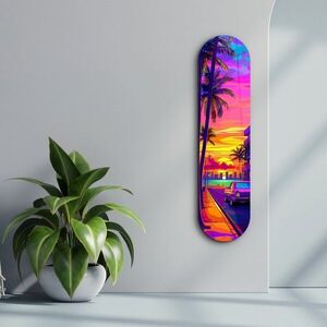 Imagine Tablou decorativ, Miami 2, Dimensiune: 20 x 80 cm, Multicolor