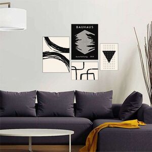 Imagine Set 4 tablouri decorative, Mdf, Imprimare digitala, Multicolor