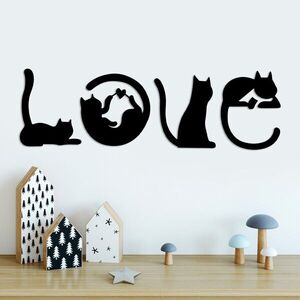 Imagine Decoratiune de perete, Cat 11, Dimensiune: 60 x 19 cm, Negru