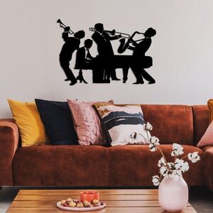Imagine Decoratiune de perete, Musicians, Dimensiune: 70 x 46 cm, Negru