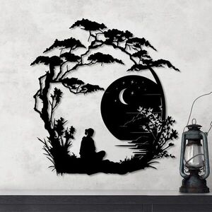 Imagine Decoratiune de perete, The Seclusion, Dimensiune: 63 x 60 cm, Negru
