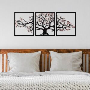 Imagine Decoratiune de perete, Tree 48, Lățime: 40 cm Înălțime: 49 cm Adâncime: 1, 5 cm (3 bucăți), Multicolor