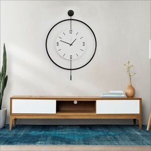 Imagine Ceas de perete, Mclock-00112, Lățime: 58 cm Înălțime: 80 cm Adâncime: 7 cm, Negru