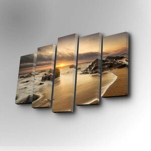 Imagine Set 5 tablouri decorative, 5PUC-025, Dimensiune: 14 x 50 cm (1 bucată), Multicolor