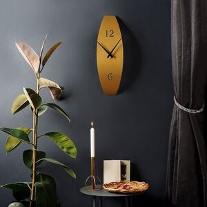 Imagine Ceas de perete, APS137MAA, Dimensiune: 15 x 46 cm, Auriu