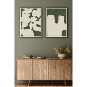 Imagine Set 2 tablouri decorative, Huhu202, Lemn masiv, Multicolor