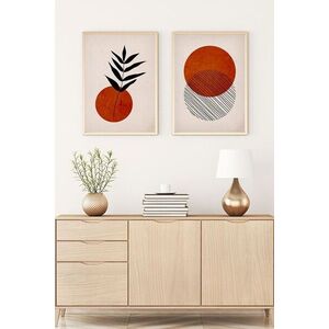 Imagine Set 2 tablouri decorative, Huhu189, Lemn masiv, Multicolor
