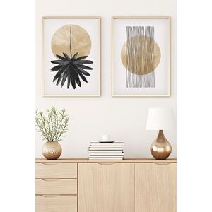 Imagine Set 2 tablouri decorative, Huhu52, Lemn masiv, Multicolor