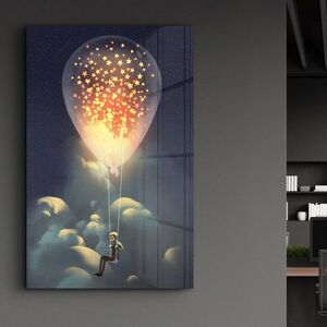 Imagine Tablou decorativ, CAM-4035, Dimensiuni: 46 x 72 cm, Multicolor