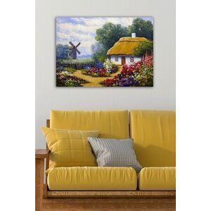 Imagine Tablou decorativ, 1302719917-5070, Rama din lemn (grosime 3 cm), Multicolor